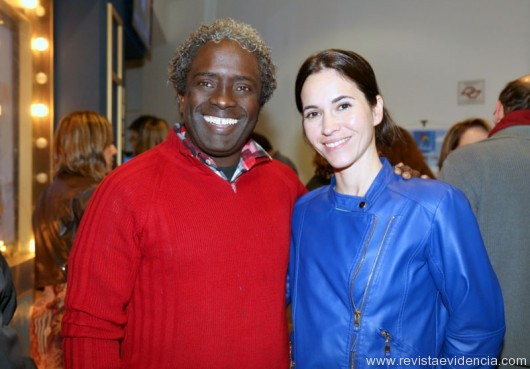 O ator e produtor Eduardo Silva com a produtora de cinema Thais Figueira