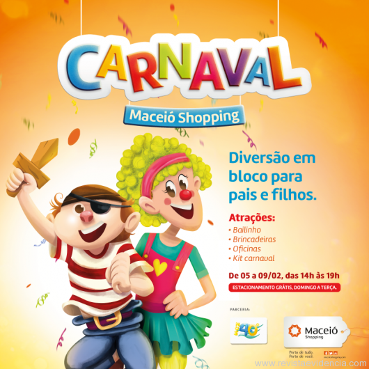 Bailinho de carnaval no Maceió Shopping