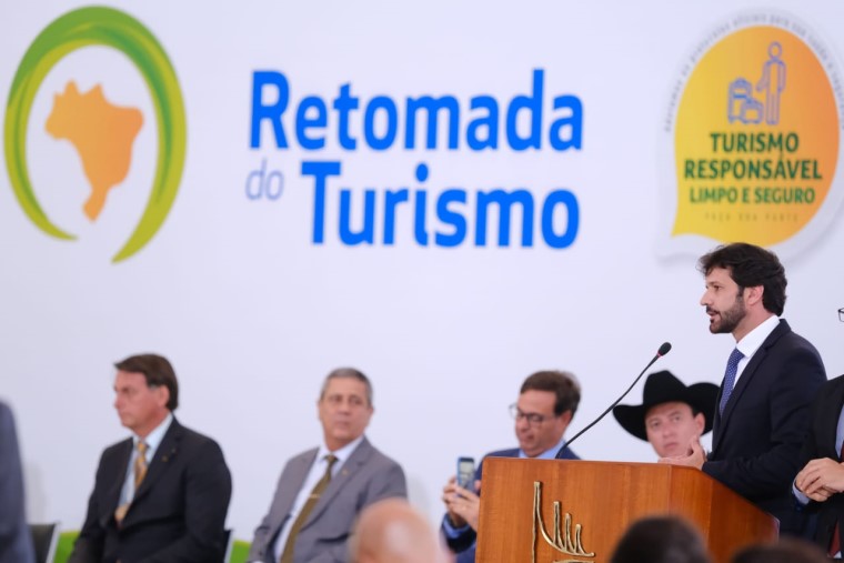 Marcelo Álvaro Antonio, Ministro do Turismo durante o lançamento - Foto: MTur