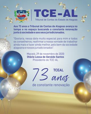 TCEAL - 73 ANOS DE CONSTANTE RENOVAÇÃO