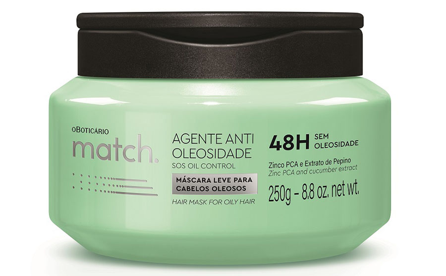 O Boticário garante fios sem oleosidade por 48 horas com o lançamento de Match Agente Antioleosidade