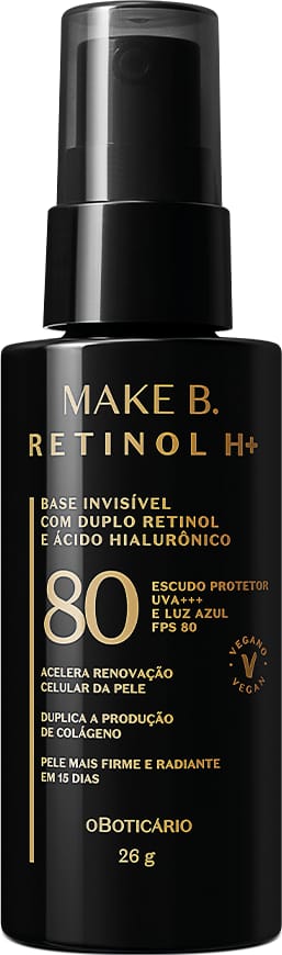 Make B. lança Retinol H+, linha com fórmula única no mundo que alia o duplo retinol ao FPS80 e ácido hialurônico vetorizado